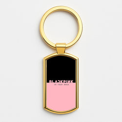Girl K-Pop Band In Your Area Gold Keyring