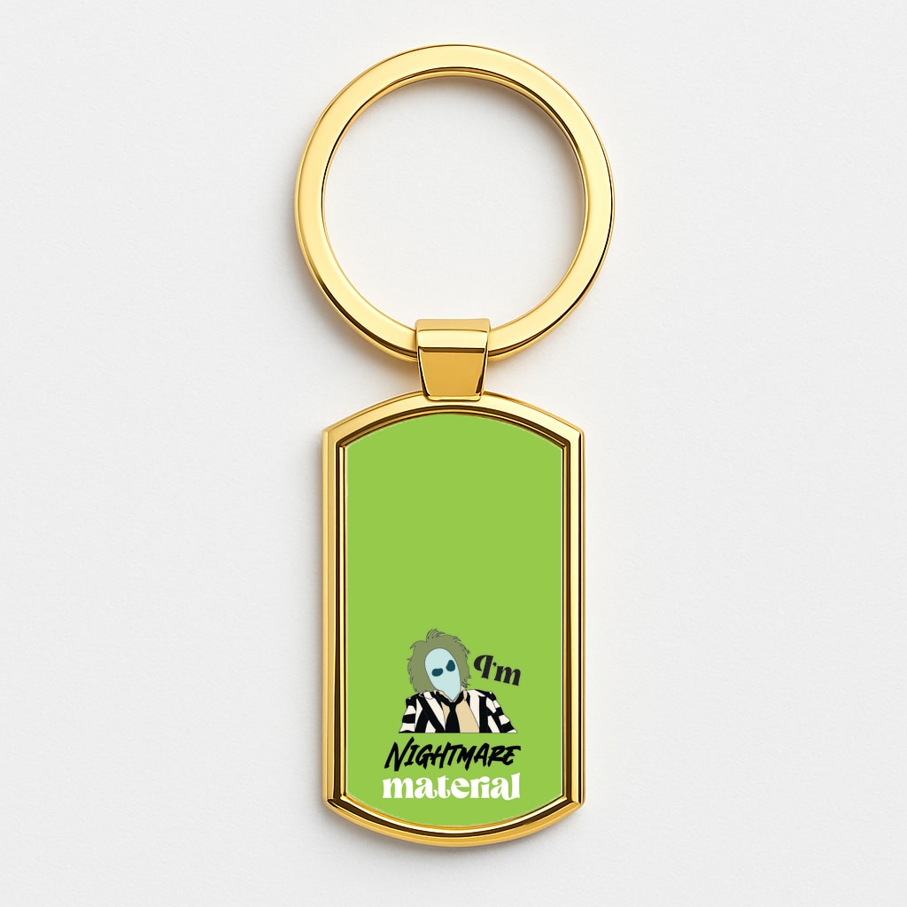 I'm Nightmare Material Gold Keyring
