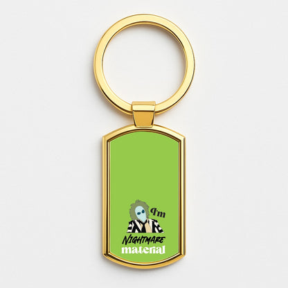 I'm Nightmare Material Gold Keyring