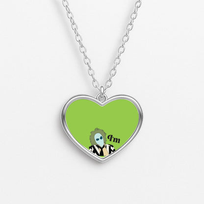 I'm Nightmare Material Heart Necklace