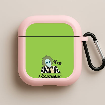 I'm Nightmare Material Pink AirPods Case