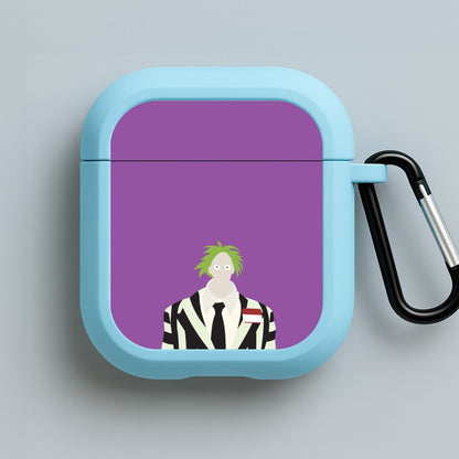 Small Head Blue AirPods Case