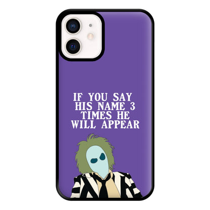 If You Say His Name 3 Times Phone Case for iPhone 13 Mini