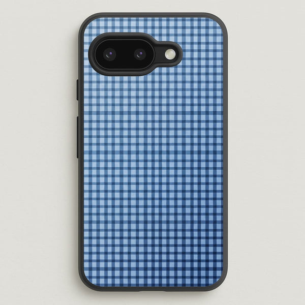 Back to Casics - Blue Gingham Weave Phone Case - Google Pixel 9a / Standard