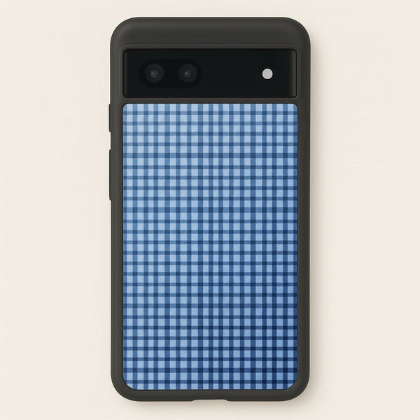 Back to Casics - Blue Gingham Weave Phone Case - Google Pixel 7a / Standard