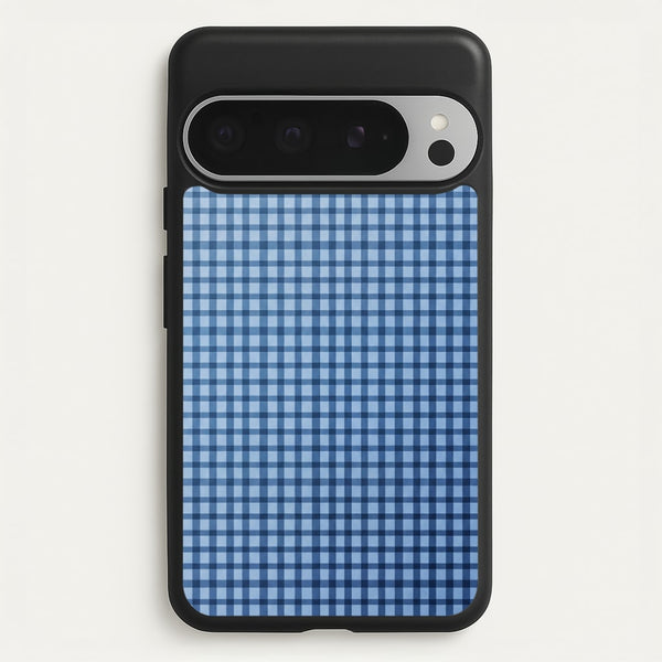 Back to Casics - Blue Gingham Weave Phone Case - Google Pixel 9 Pro XL / Standard