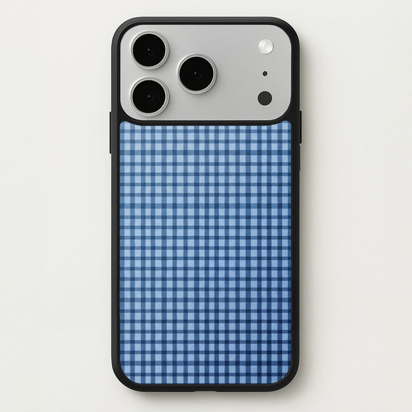 Back to Casics - Blue Gingham Weave Phone Case - iPhone 17 Pro Max / Standard
