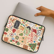 Tis The Season Doodles Laptop Sleeve 2