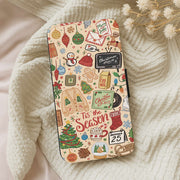 Tis The Season Doodles Flip / Wallet Phone Case 5