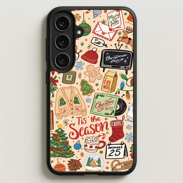 Tis The Season Doodles Phone Case - Galaxy S26FE / Standard