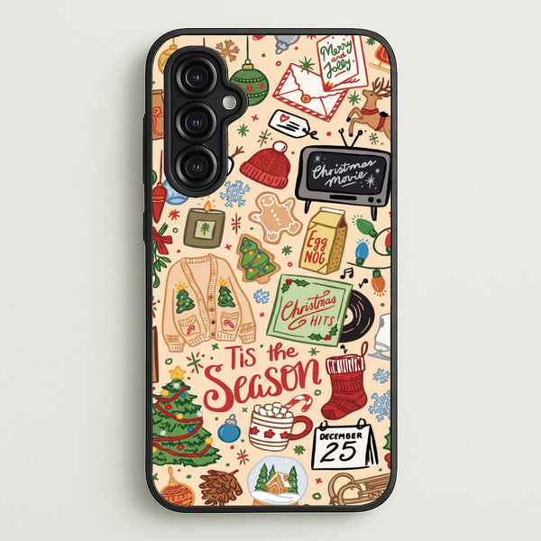 Tis The Season Doodles Phone Case - Galaxy A14 / Standard