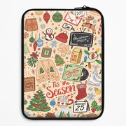 Tis The Season Doodles Laptop Sleeve 1