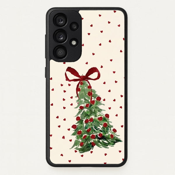 Painted Christmas Tree Hearts Phone Case - Galaxy A53 / Standard
