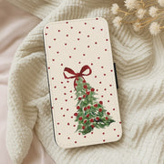 Painted Christmas Tree Hearts Flip / Wallet Phone Case 5