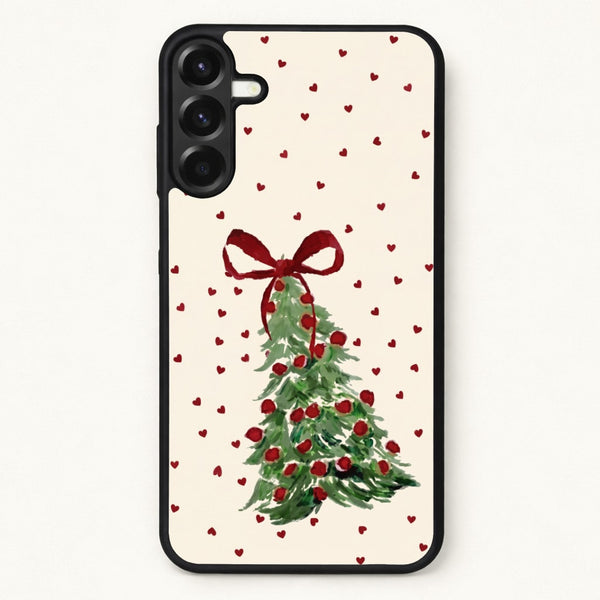 Painted Christmas Tree Hearts Phone Case - Galaxy A37 / Standard