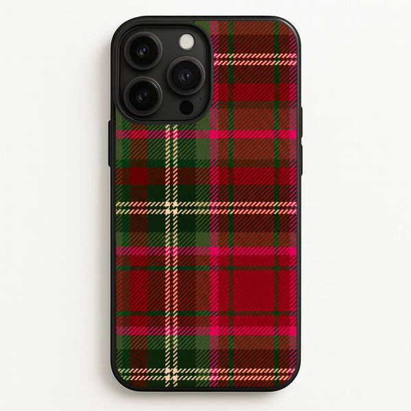 Christmas Tartan Phone Case - iPhone 13 Pro / Standard