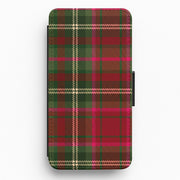 Christmas Tartan Flip / Wallet Phone Case 1