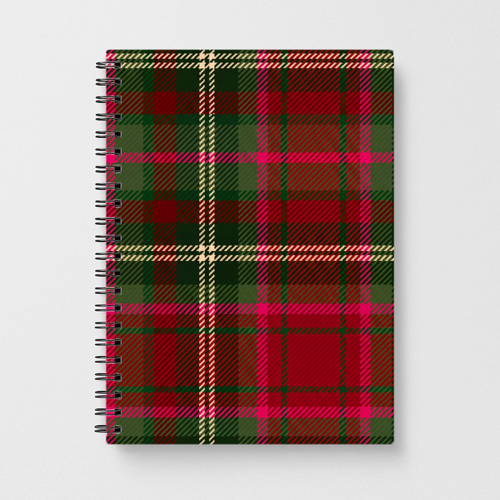 Christmas Tartan Notebook