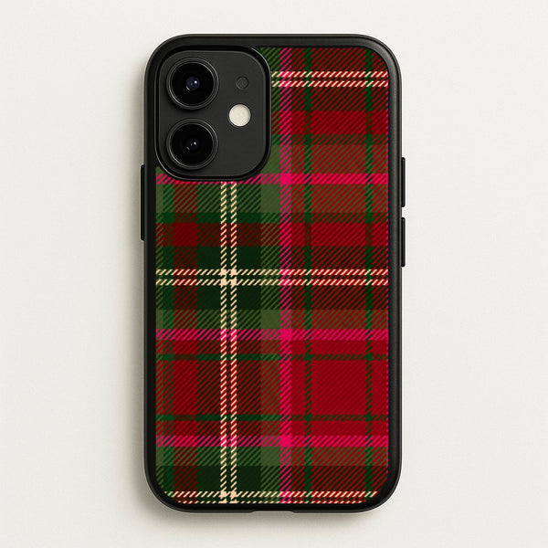 Christmas Tartan Phone Case - iPhone 12 Mini / Standard