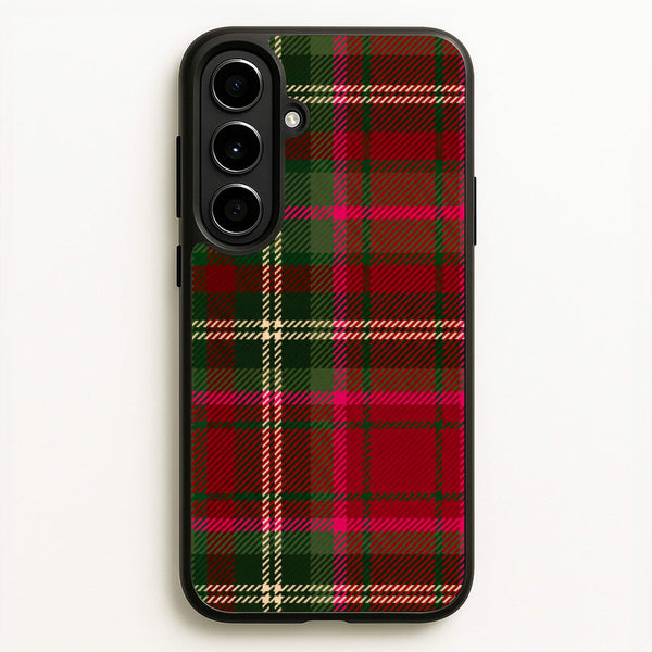 Christmas Tartan Phone Case - Galaxy A56 / Standard