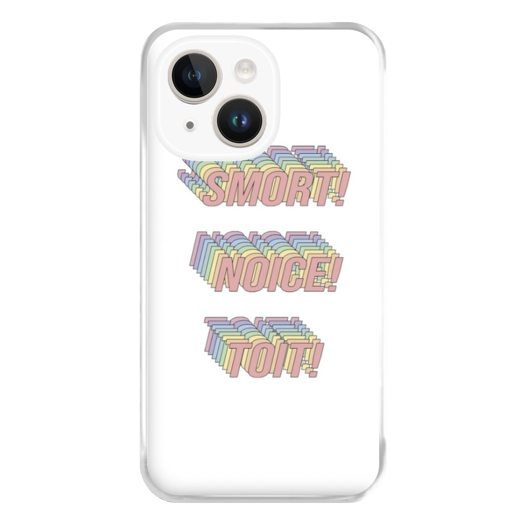 Smort, Noice, Toit - B99 Phone Case for iPhone 14 Plus