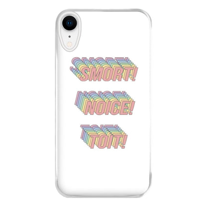 Smort, Noice, Toit - B99 Phone Case for iPhone XR