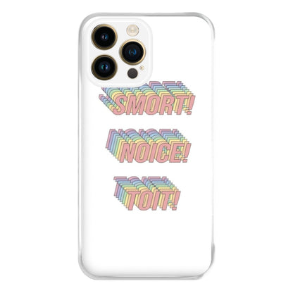 Smort, Noice, Toit - B99 Phone Case for iPhone 14 Pro Max