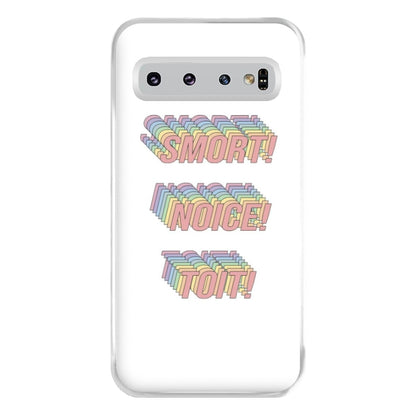 Smort, Noice, Toit - B99 Phone Case for Galaxy S10 Plus