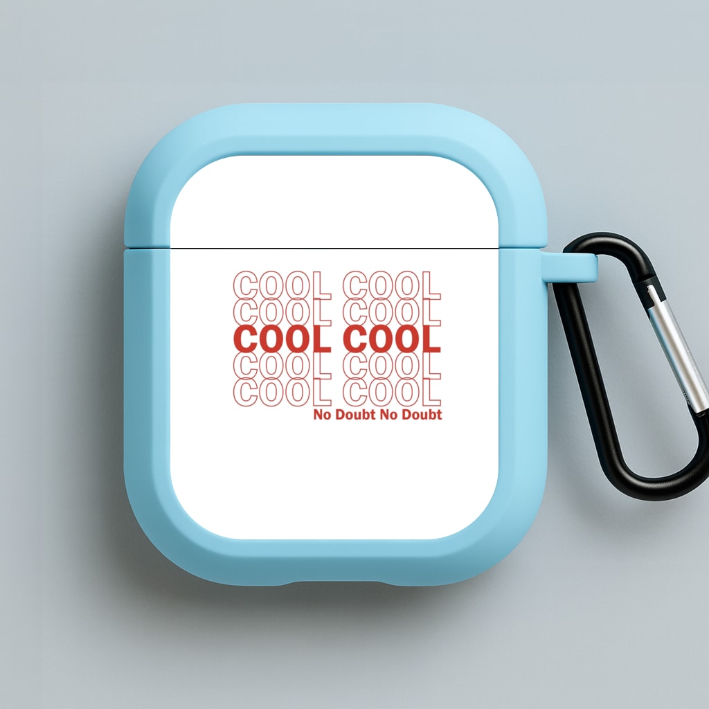 Cool Cool Cool No Doubt White - B99 Blue AirPods Case
