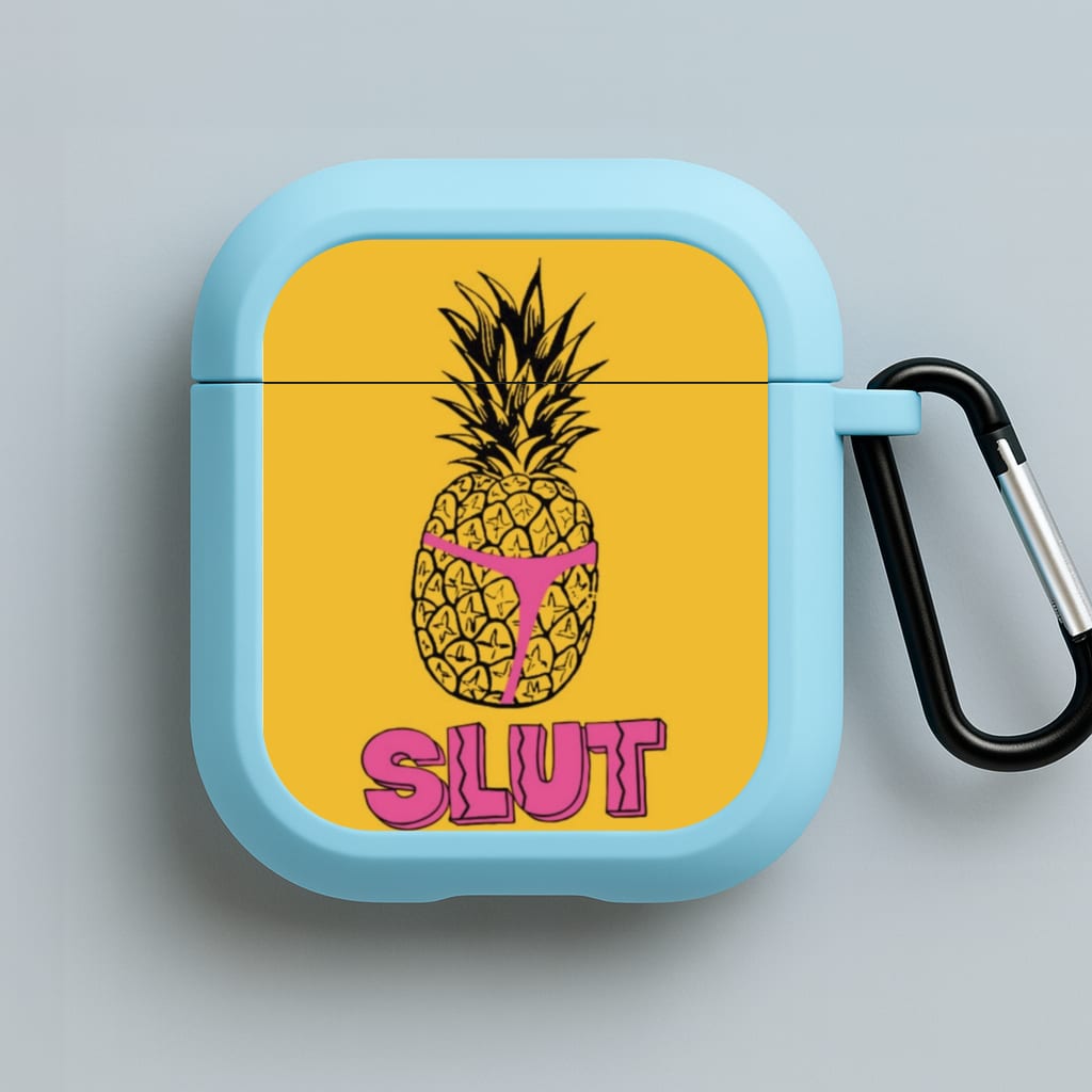 Holt's Pineapple Shirt Design - B99 Blue AirPods Case