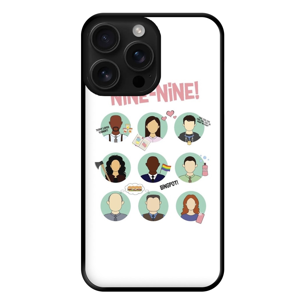 Nine Nine Characters - B99 Phone Case for iPhone 16 Pro Max