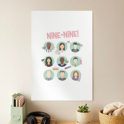 Nine Nine Characters - B99 Poster