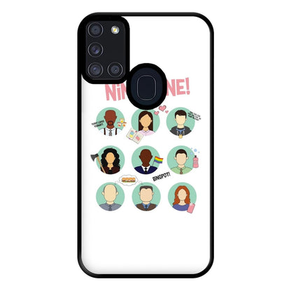 Nine Nine Characters - B99 Phone Case for Galaxy A21s