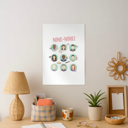 Nine Nine Characters - B99 Art Print