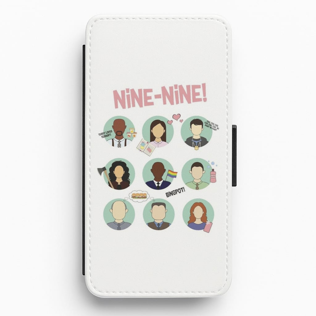 Nine Nine Characters - B99 Flip / Wallet Phone Case