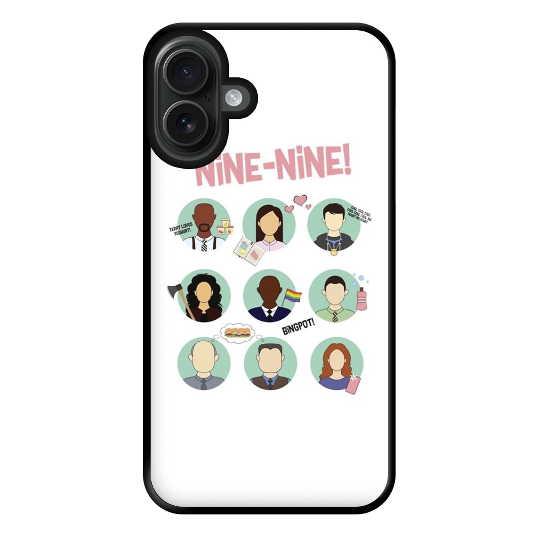 Nine Nine Characters - B99 Phone Case for iPhone 16 Plus