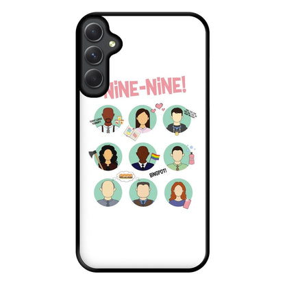 Nine Nine Characters - B99 Phone Case for Galaxy A54