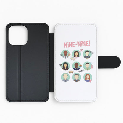 Nine Nine Characters - B99 Flip Phone Case