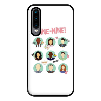 Nine Nine Characters - B99 Phone Case for Huawei P30