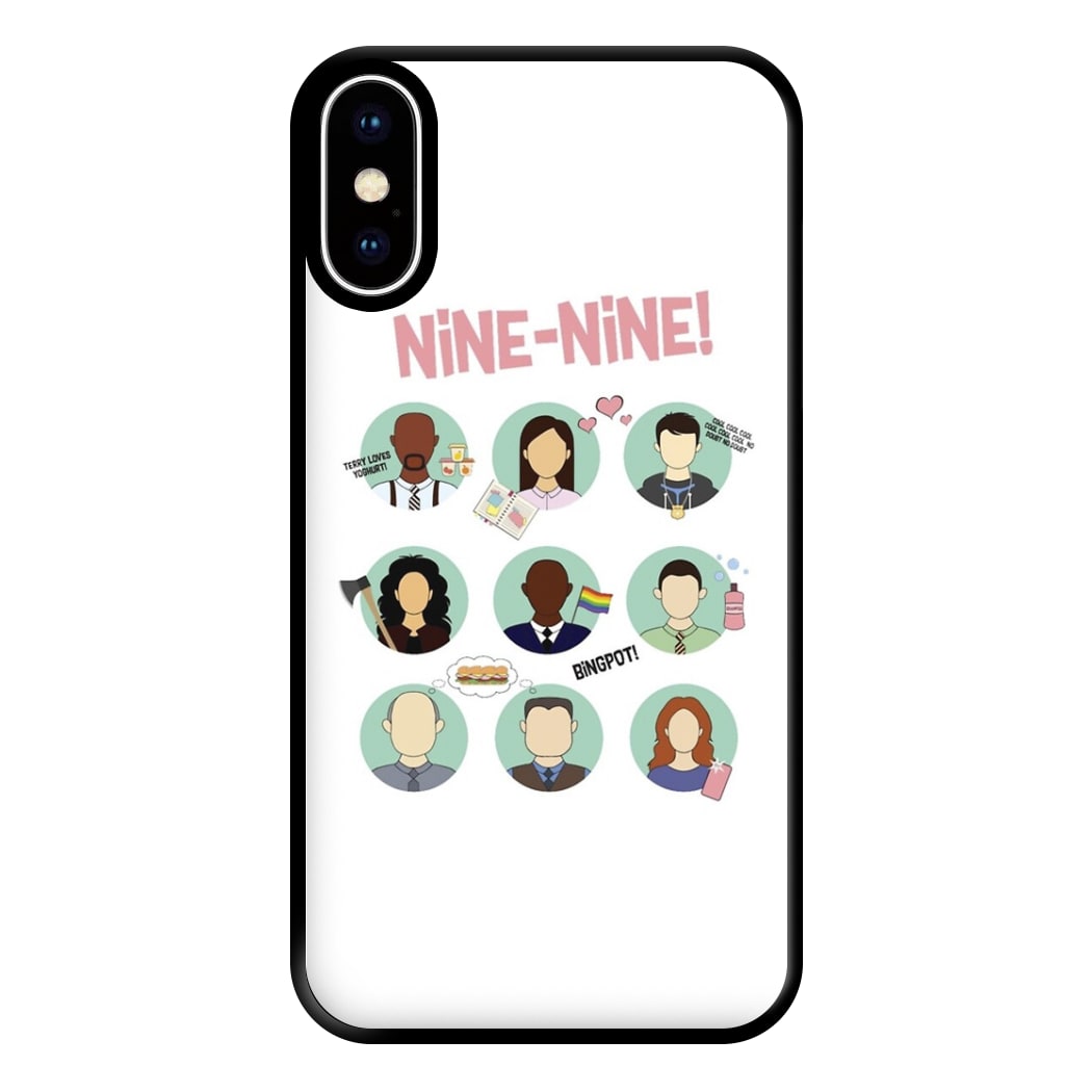 Nine Nine Characters - B99 Phone Case for iPhone XS Max