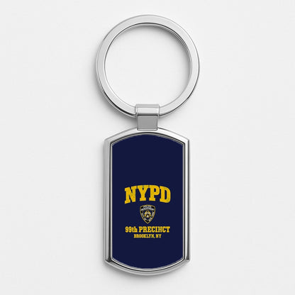 NYPD - B99 Silver Keyring