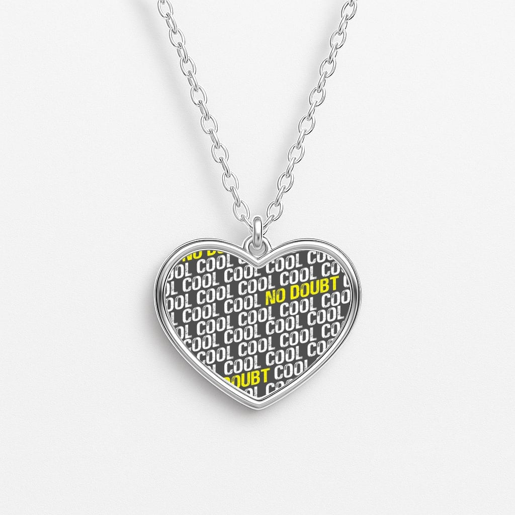 Cool Cool Cool No Doubt Pattern - B99 Heart Necklace