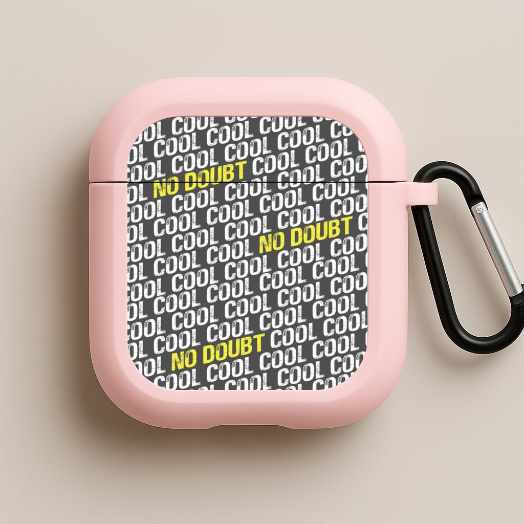 Cool Cool Cool No Doubt Pattern - B99 Pink AirPods Case