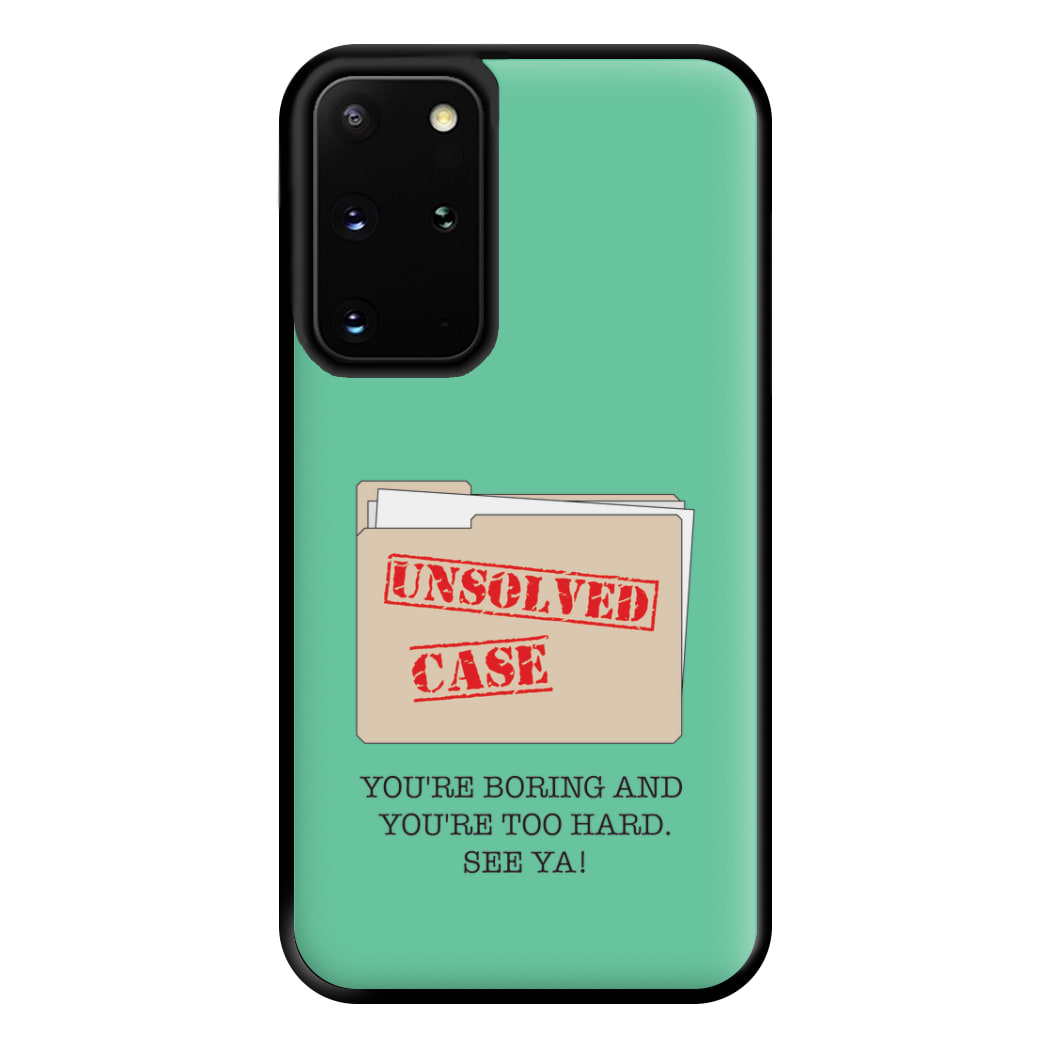 Unsolved Case - B99 Phone Case for Galaxy S20 Plus