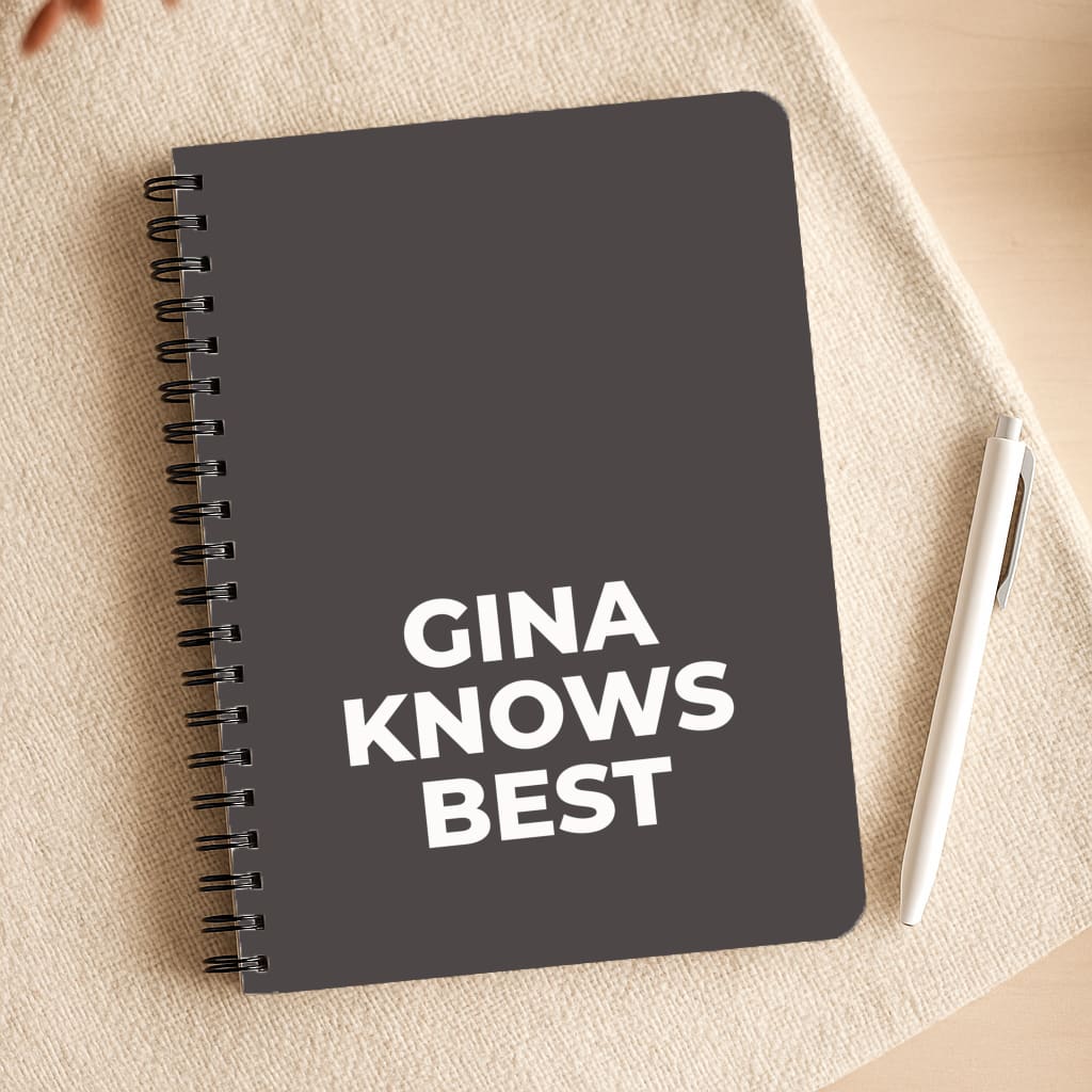 Gina Knows Best - B99 Notepad
