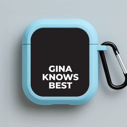 Gina Knows Best - B99 Blue AirPods Case