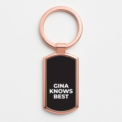 Gina Knows Best - B99 Rose Gold Keyring