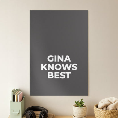Gina Knows Best - B99 Poster