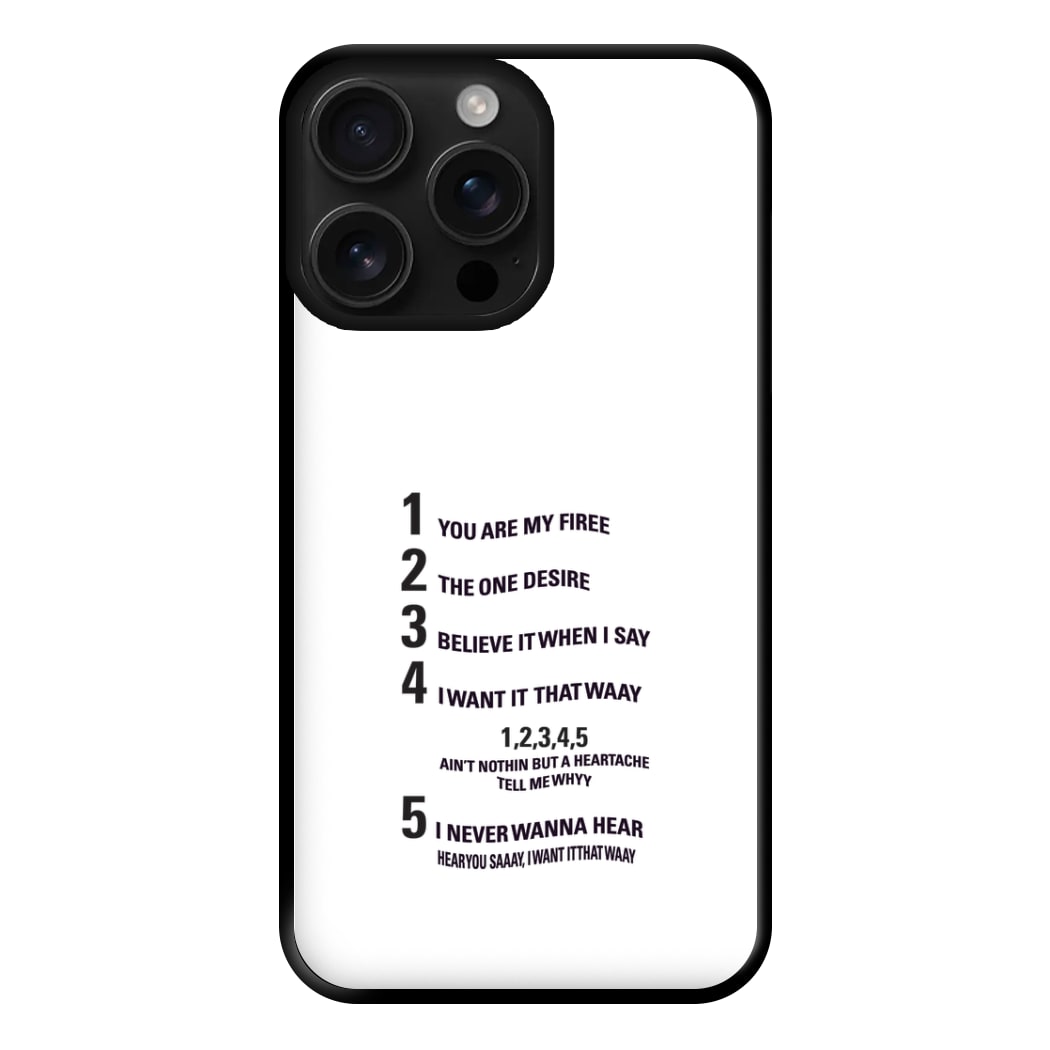 I Want It That Way - B99 Phone Case