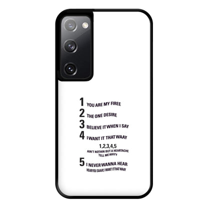 I Want It That Way - B99 Phone Case for Galaxy S20